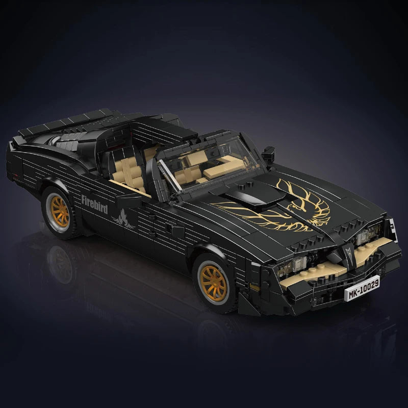 MOULD KING 10029 MOC Technology Firebird Retro American Sports Car Building Block Model, Designer Firas Abu-Jaber
