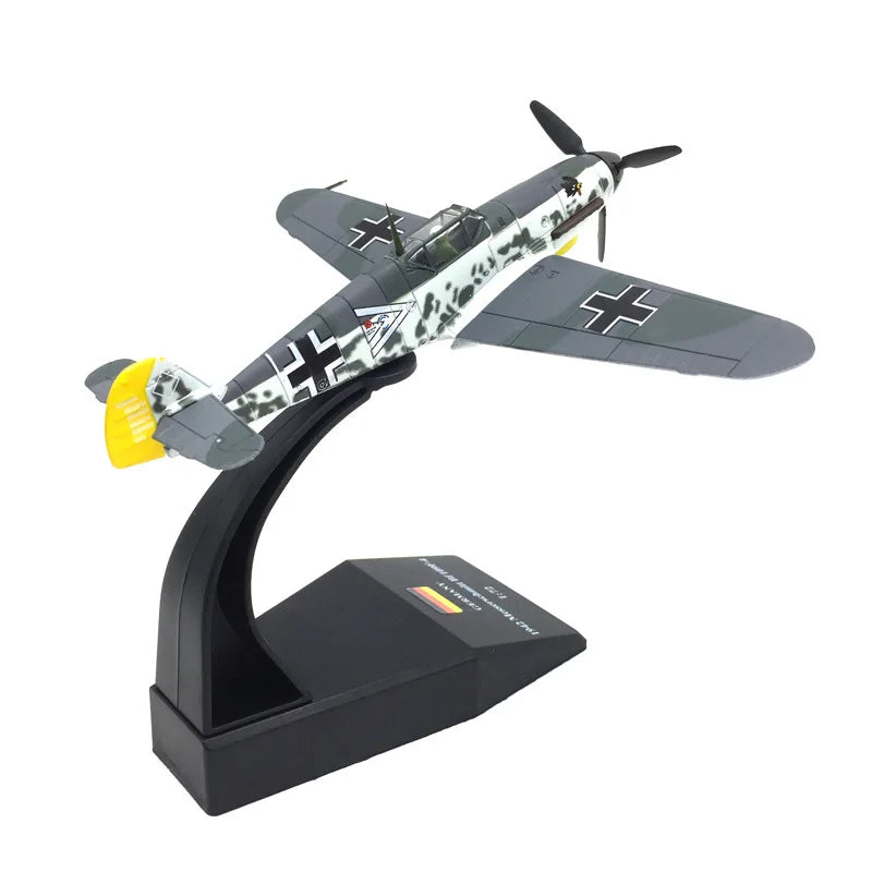 JASON TUTU 1/72 Scale Diecast Alloy Model German Fighter War Thunder BF109 Military Missile Bomber BF-109 Collect gifts