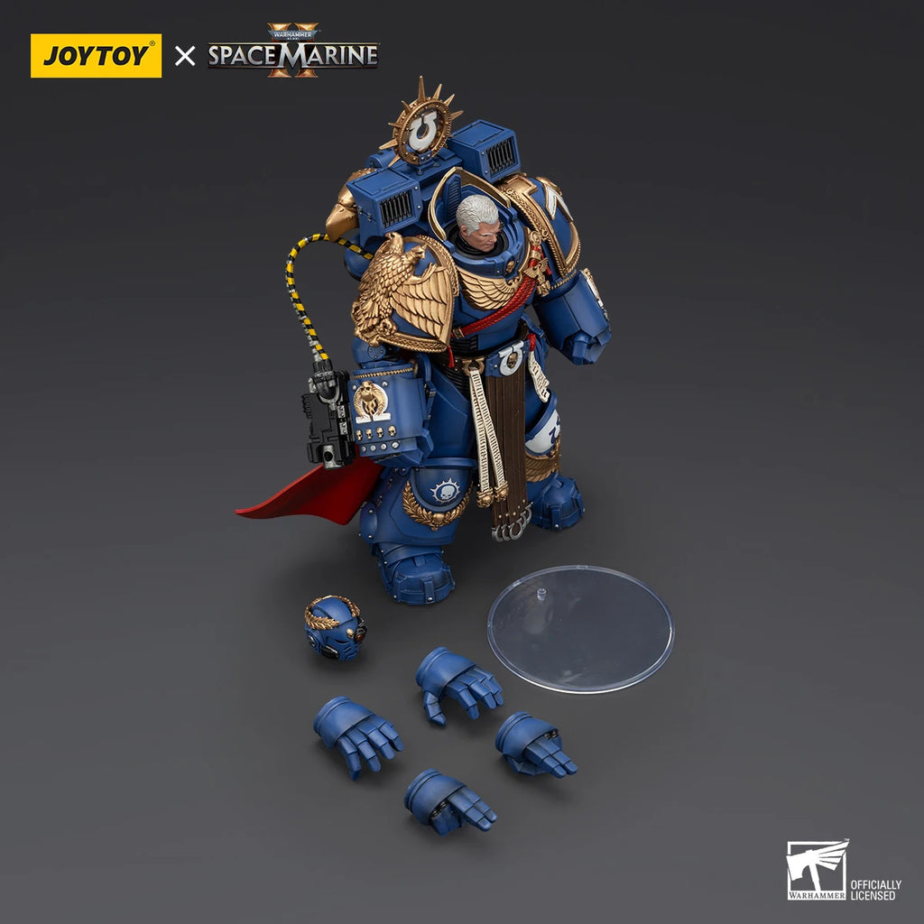 HiPlay JOYTOY Warhammer 40k Ultramarines Marneus Calgar Chapter Master with MKX Gravis Armour Action Figure