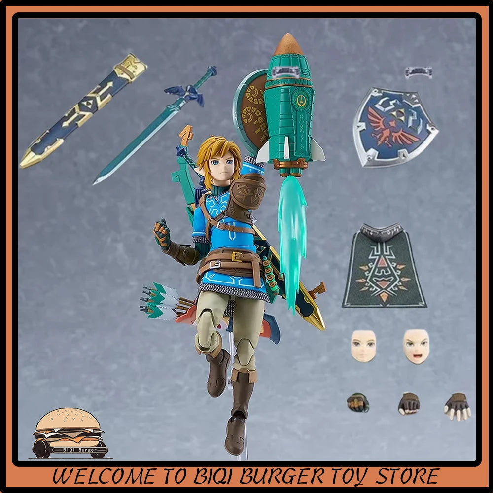 Figma 626 Link Figure The Legend Of Zelda Tears Of The Kingdom Figures Breath Of The Wild Anime Figurine GK Collections Model