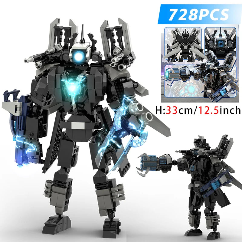 Skibidi Toilet Figures Building Blocks Set Speakerman Cameraman Tvman Bricks Model Toys for Kid Xmas birthday Ideas Gifts