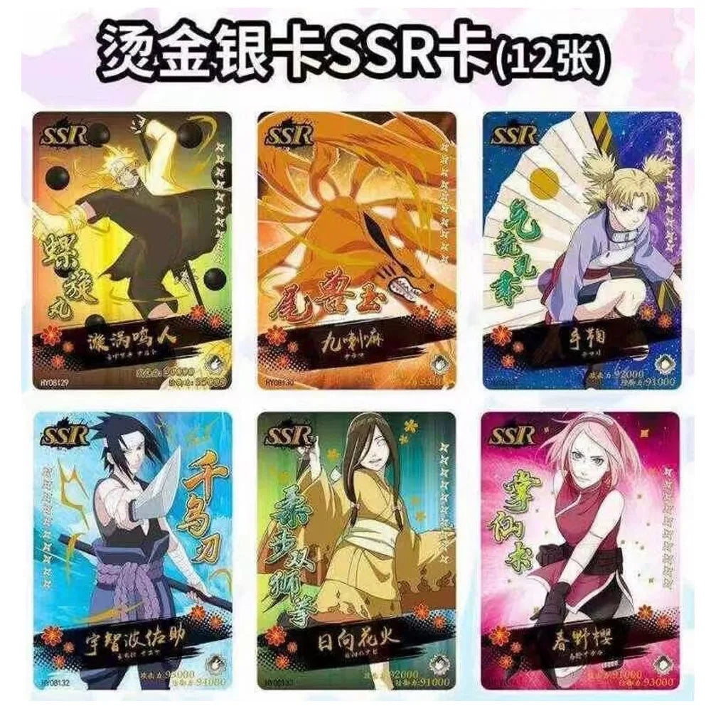 Special offer NARUTO Card HY-0830 Booster Box Uchiha Uzumaki Sasuke Tcg Carte Haruno Sakura Hatake Kakashi Game Children Gift