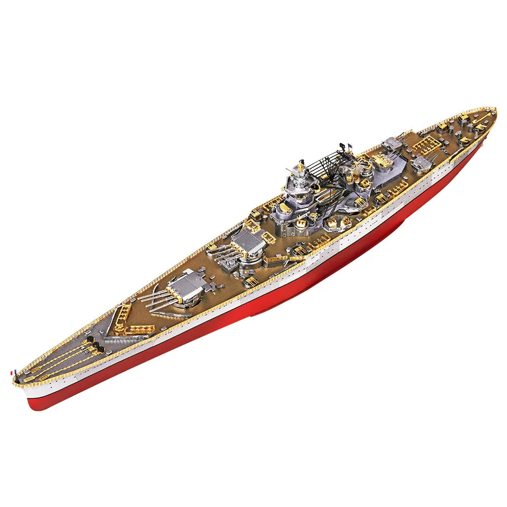 Piececool 3D Puzzles Yamato Nagato Class Battleship Model Building Kit DIY Boat Toys for Adult Brain Teaser Birthday Gifts
