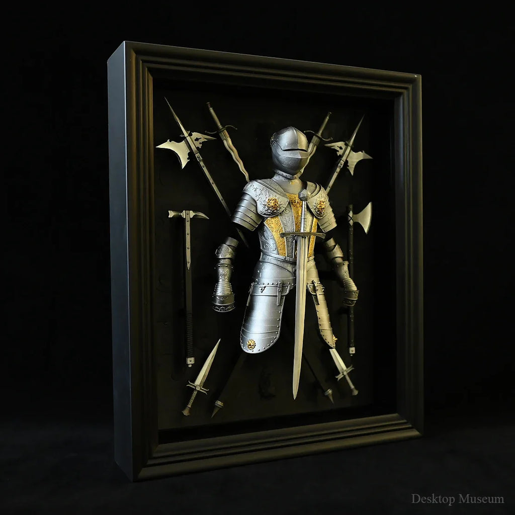 Table decoration resin decoration European medieval knight armor picture frame LTCP-339