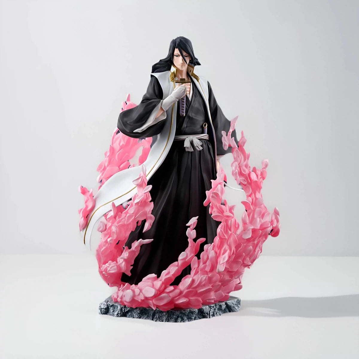 Origina Bandai Figuart Zero Bleach Kuchiki Byakuya 18.5cm Anime Figure Collectible Model Toy Gift