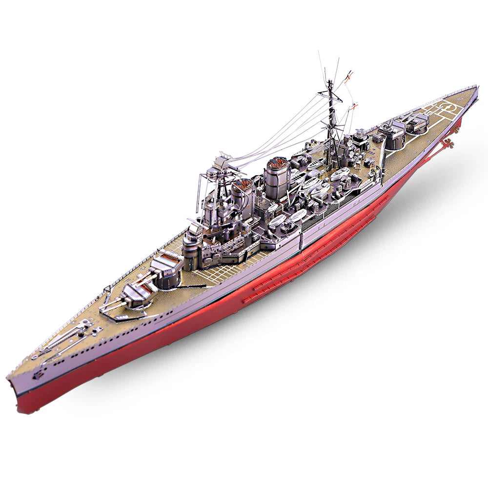 Piececool 3D Puzzles Yamato Nagato Class Battleship Model Building Kit DIY Boat Toys for Adult Brain Teaser Birthday Gifts