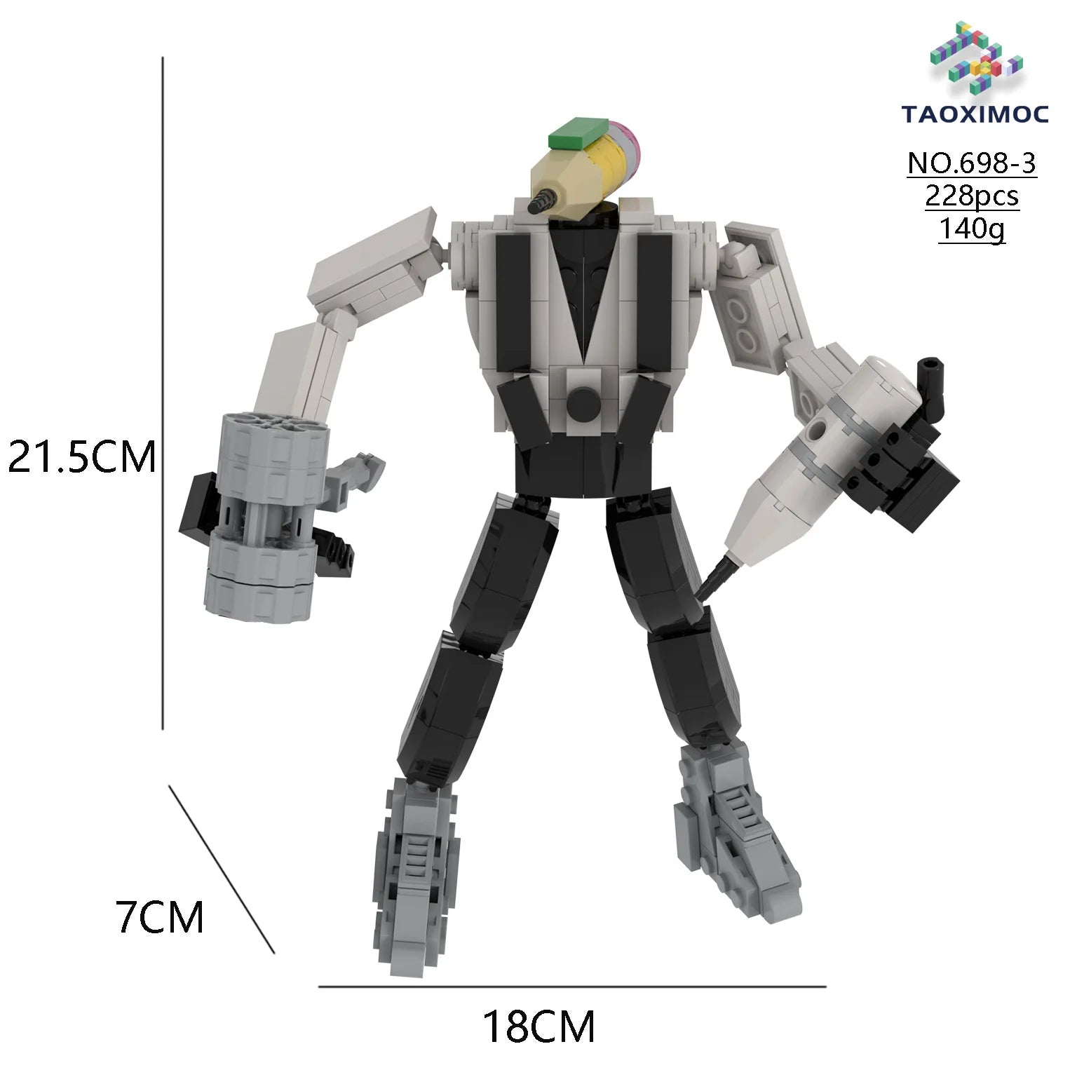 Skibidi Toilet Building Block Horror Game Speakerman Bosses Camara Titan TV Man Cartoon Doll Model Kids Halloween Birthday Gift