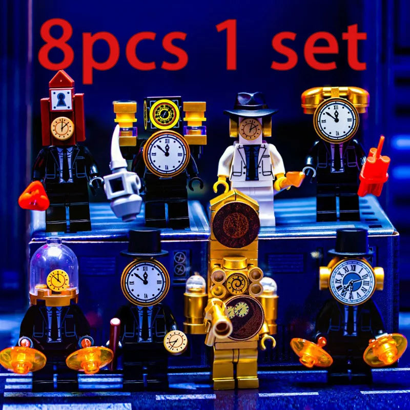 Titan Series Skibidi Toilet Building Blocks KDL823 k2184 Children Toys Set Clock TV Man Model DIY Bricks Toys For Christmas Gift