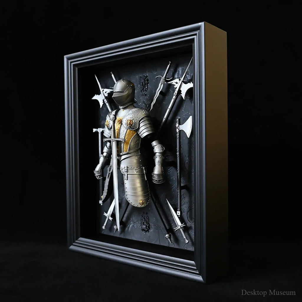 Table decoration resin decoration European medieval knight armor picture frame LTCP-339