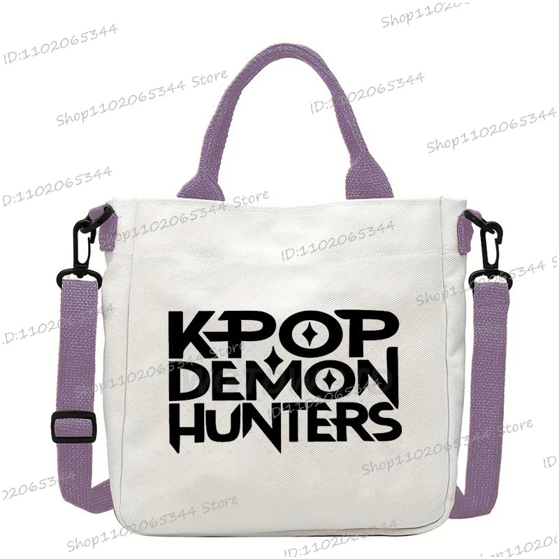KPop Demon Hunters Anime Women's Crossbody Bag Aesthetics KPop Demon Hunters 2025 Shoulder Bags Korean Fashion  Messenger Bag