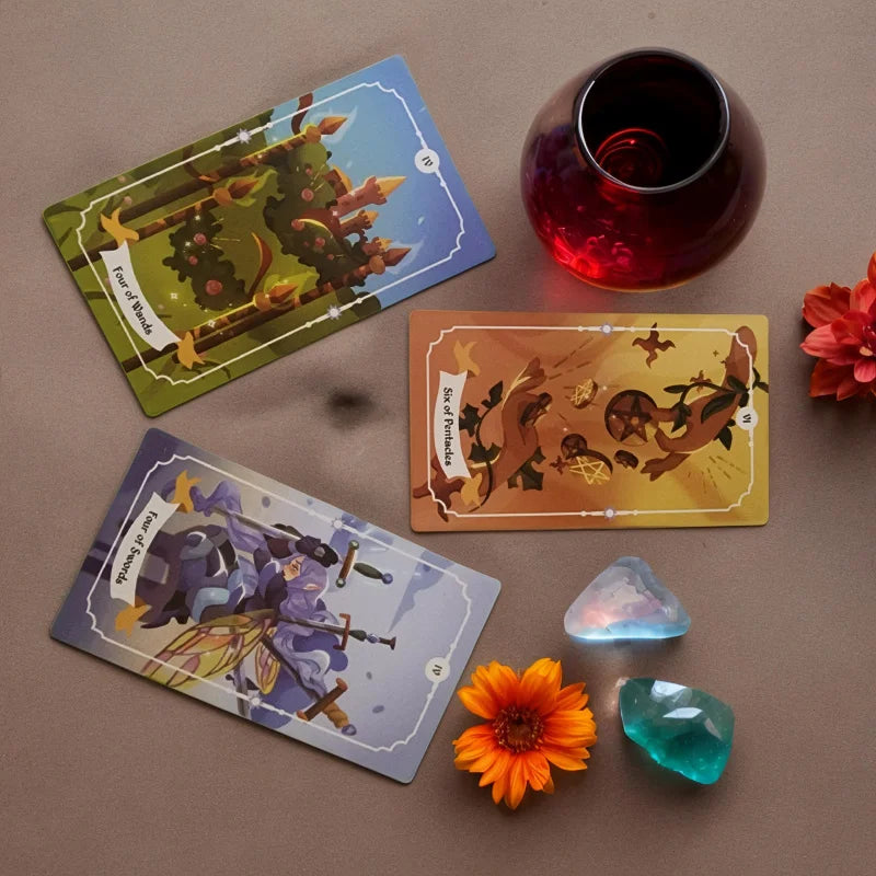 Wizard Magic Tarot，Large Size Card，12×7Series，Family Gathering Entertainment，Desktop Game，Board Game，Fortune Telling，Tarot Card