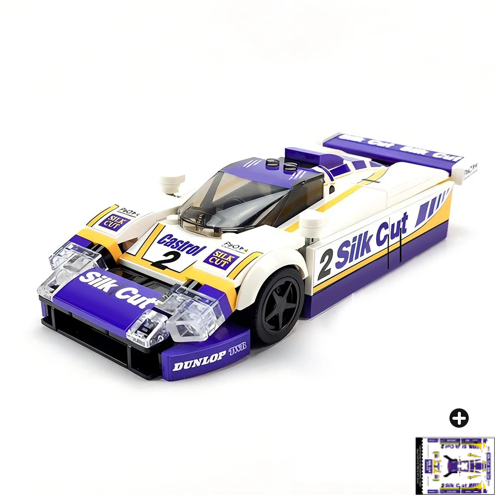 268PCS MOC Speed Champion 1988 World Sports Car Championship XJR-9 Racing Model Building Blocks Children's Toy Birthday Gift