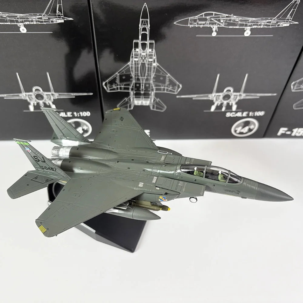 /00 Sc US  F5E Fighter Jet Model Gulf War Mig Killer Alloy Airplane Display Piece Finied Product Static Model