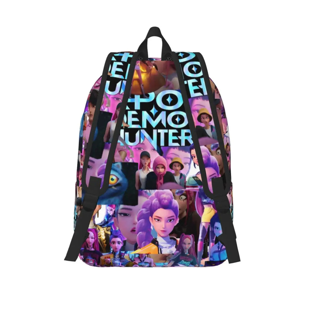 KPop Demon Hunters Huntrix Backpack for Men Women Teenage Student Work Daypack Laptop Computer Canvas Bags Outdoor