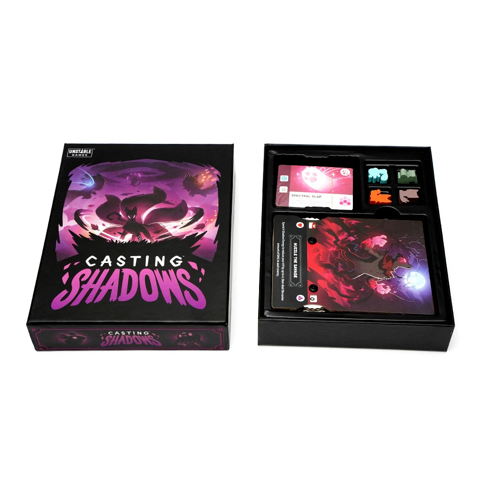 New Casting Shadows Base Game The Ice Storm Expansion Bundle Card Board Game For Family Party   Children Suitable Holiday Gift