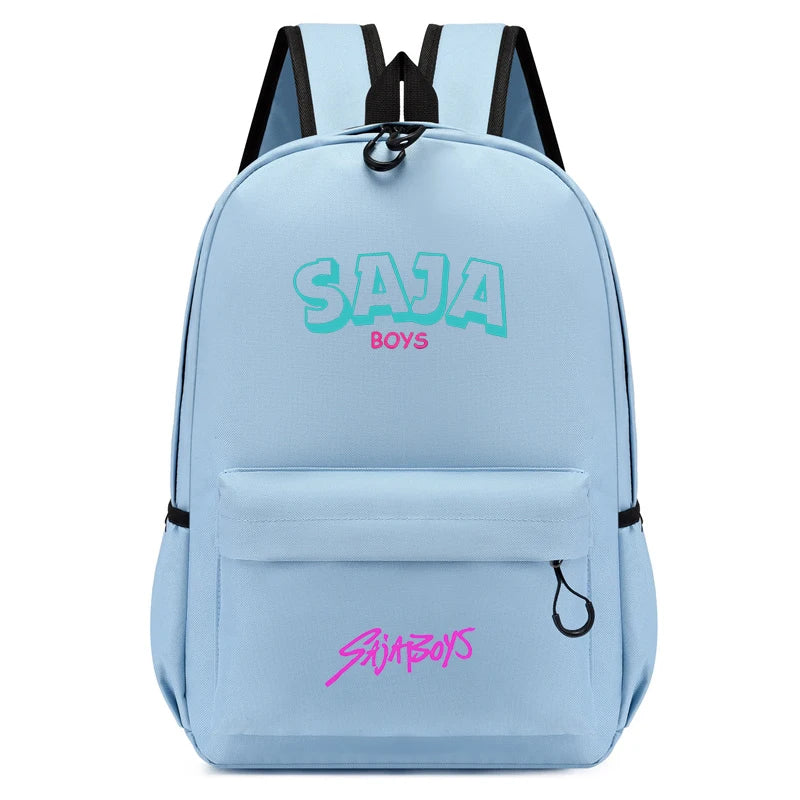 2025 New Fashion KPop Demon Hunters Backpack Back To School Boys Girls Cartoon Anime Canvas Backpacks Children's Small Schoolbag