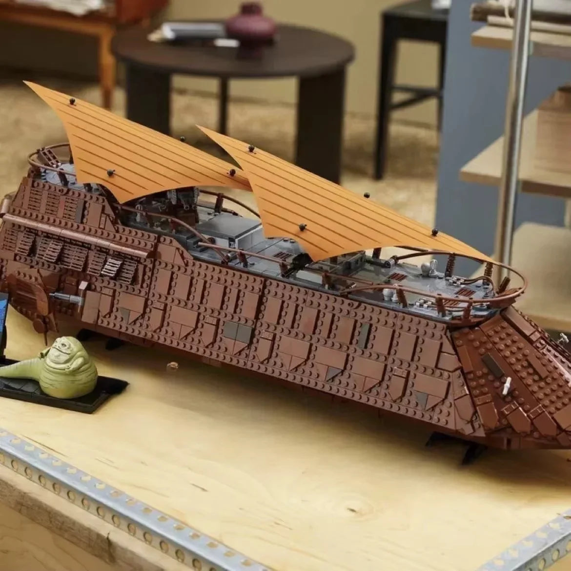 3942 pcs large cruise ship series Jabba yacht sailing puzzle assembling building blocks toy model  Children's Christmas gifts