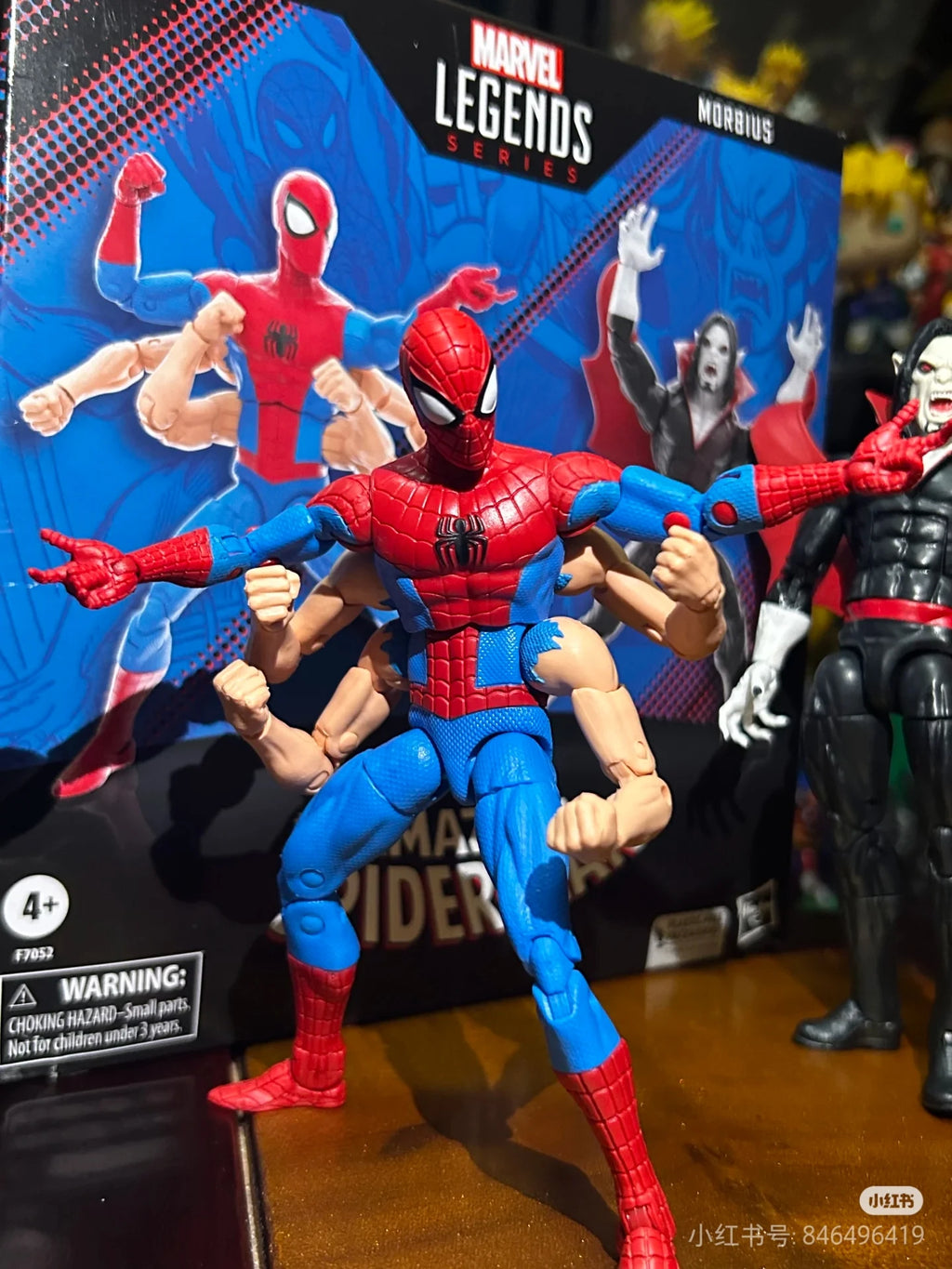 original  Marvel Legends Series Six Arm SpiderMan Vs Morbius 2 Pack Walmart Exclusive Action Figure Model Toy Hobby Gift
