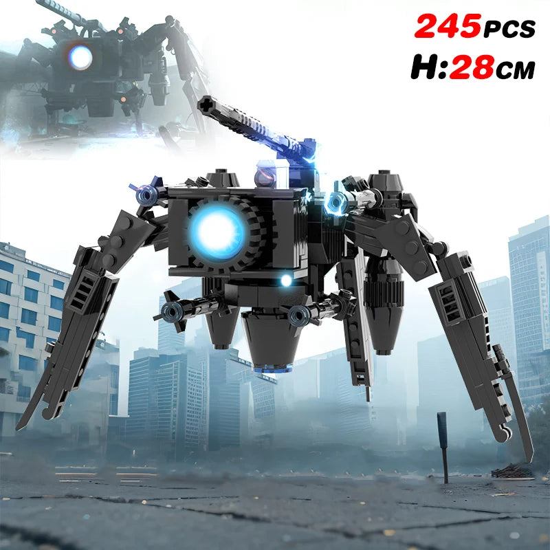 Skibidi Toilet Figures Building Blocks Set Speakerman Cameraman Tvman Bricks Model Toys for Kid Xmas birthday Ideas Gifts