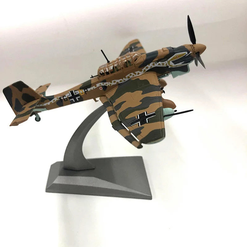 JASON TUTU 1/72 Scale Diecast Alloy Model Junkers fighter JU-87 Military Missile Bomber Collect gifts