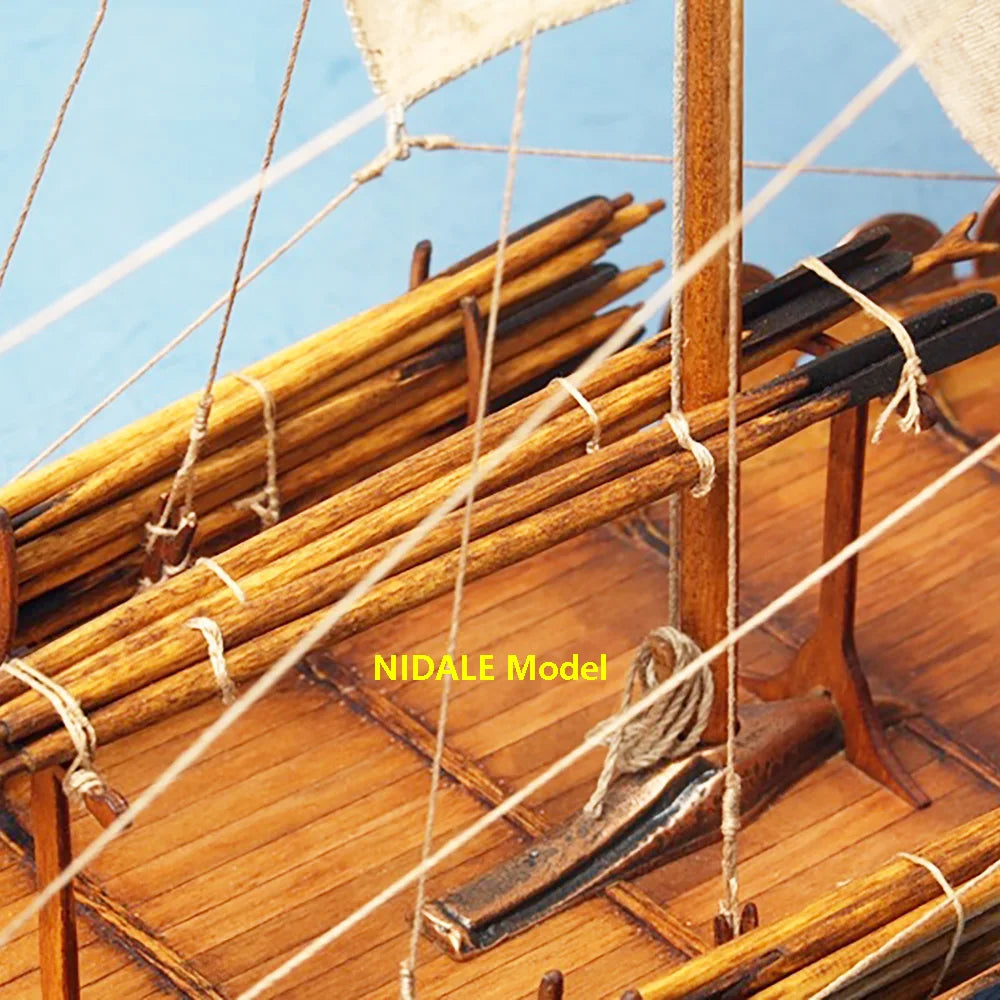 Ancient Sailboat Model Building Kits Scale 1/50 Viking Ship Classic Boat Kit Adult DIY Assembly Decoration English Manuals
