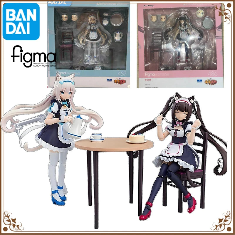 Max Original figma Anime Figur CHOCOLA VANILLA Anime Action Figures Toys For Boys /Girls