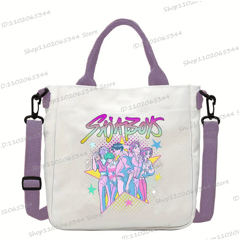 KPop Demon Hunters Anime Women's Crossbody Bag Aesthetics KPop Demon Hunters 2025 Shoulder Bags Korean Fashion  Messenger Bag