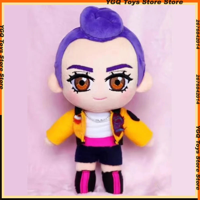 2025 Hot New KPop Demon Hunters Princess Plush Doll Pillow Cute Stuffed Anime Soft Doll Room Decoration Kids Toys Birthday Gift