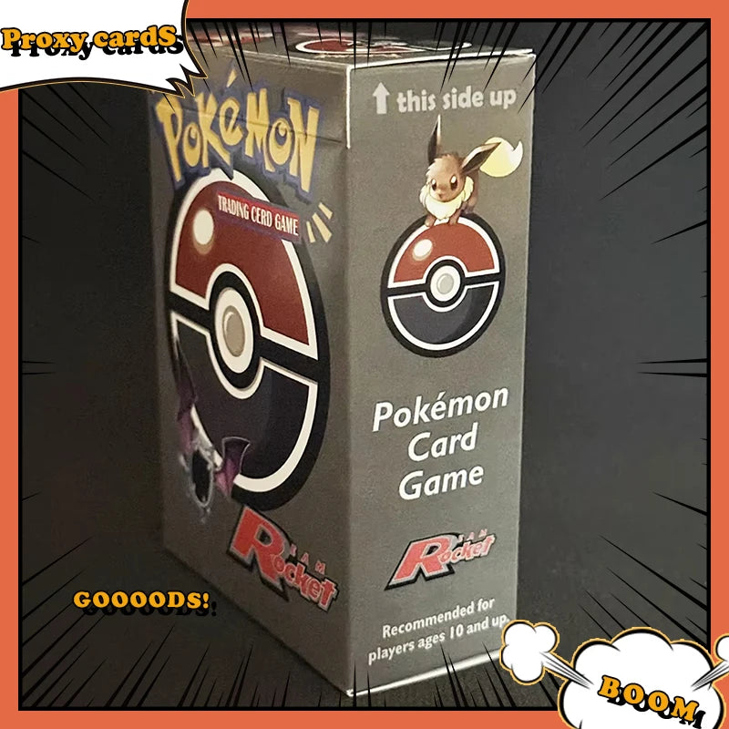 Pokémon Foil 33 Packs 1ST Edition Classic Base Set Proxy Cards PKM Games Board Games Whole Set Card Collection Toys Gift