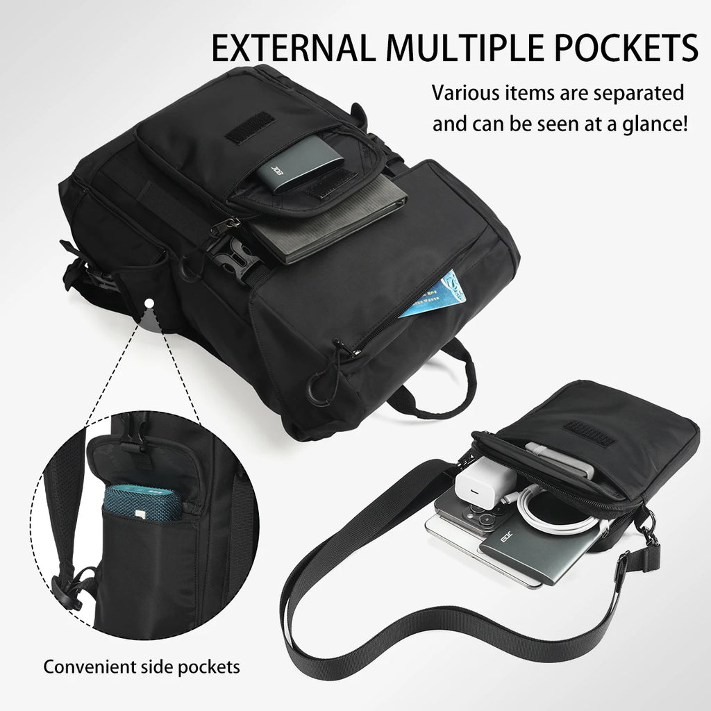 Tigernu New Multifunctional Backpack Bags Fashion School college Bags For 14inch Laptop With Removable Small Shoulder Bags