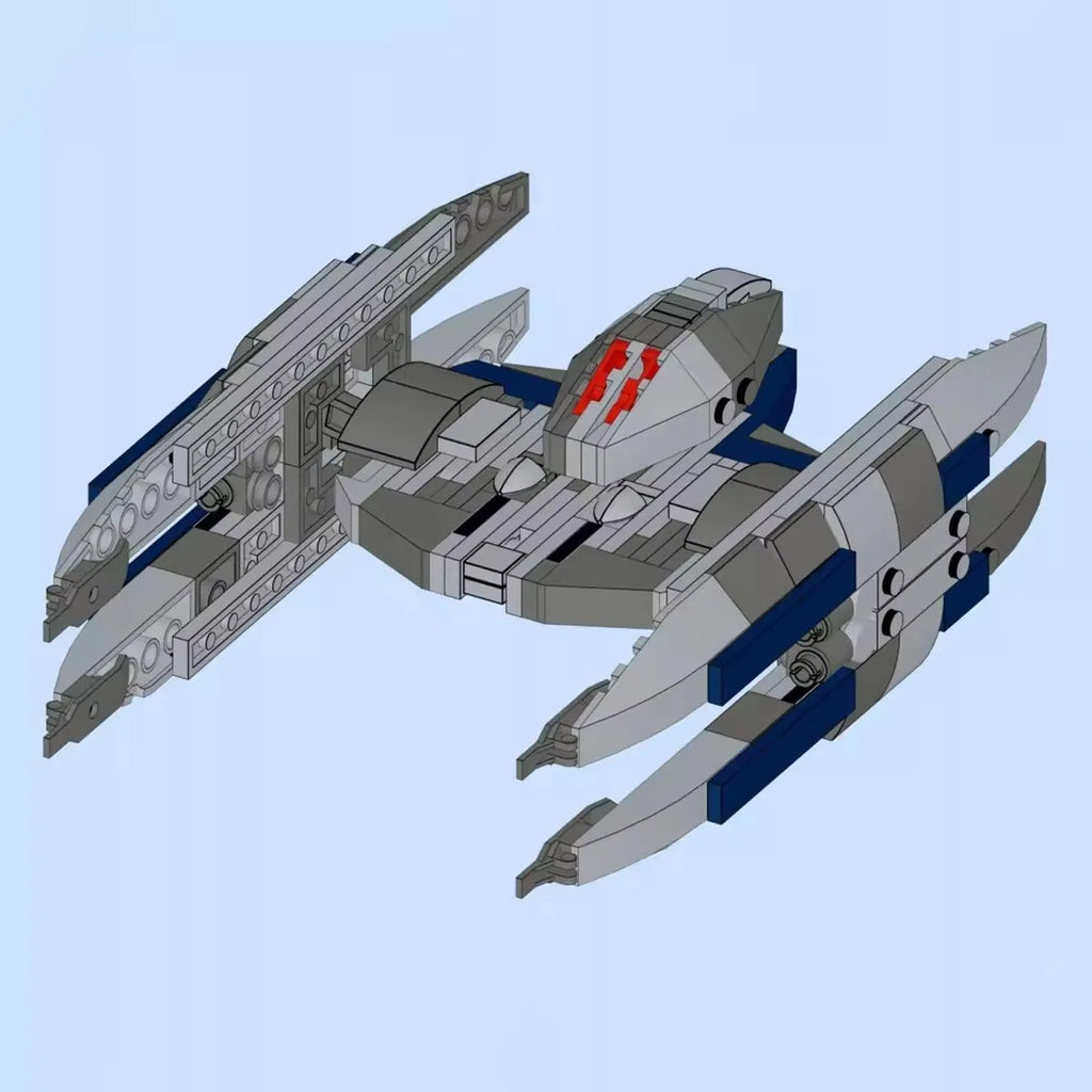 Bricklink Star Movie Vulture Droid Starfighters MOC Technical Robot Figures Spaceship Building Blocks Toys For Children Gift