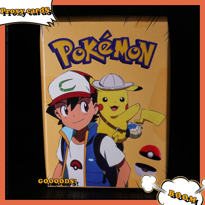 Pokémon Foil 33 Packs 1ST Edition Classic Base Set Proxy Cards PKM Games Board Games Whole Set Card Collection Toys Gift