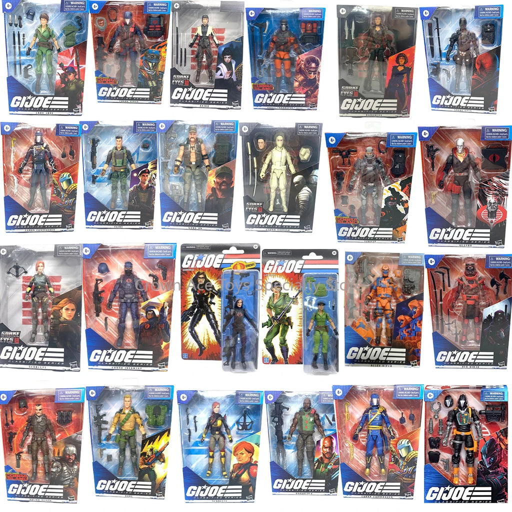 G.I. Joe GI JOE Classified Series BARONESS SCARLETT BARBECUE COBRA VIPER SNAKE EYES ZARTAN SCARLETT Trendy Toy Doll Holiday Gift
