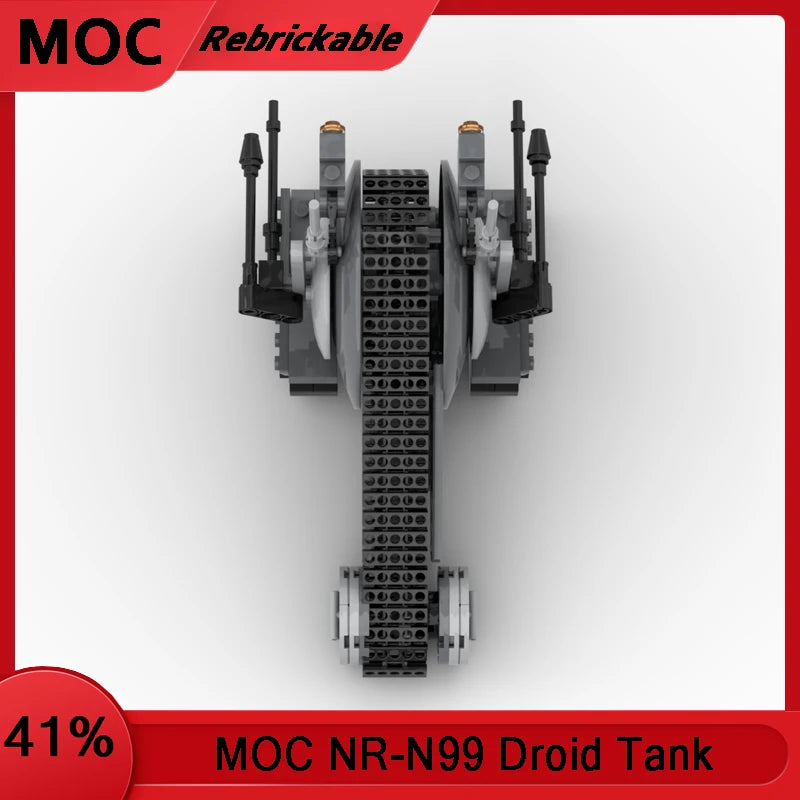 Star Battle NR-N99 Droids Tank Building Blocks, DIY Model Kit, Space Hegemony Movie Scene, Creative Toys, Gift for Kids Adults