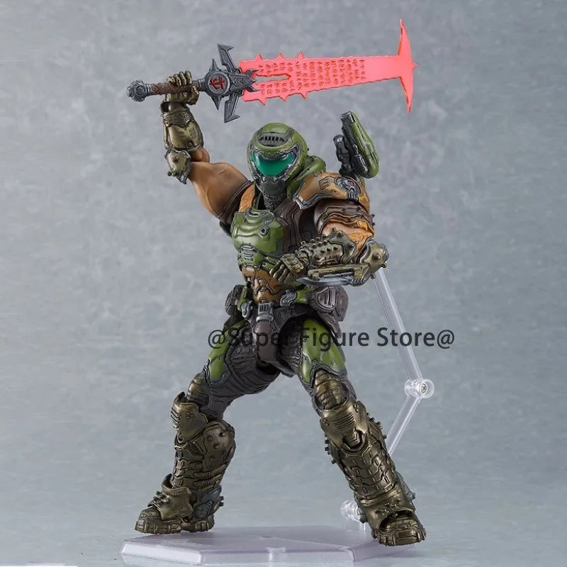 Figma SP-140 Doom Slayer Eternal Action Figure PVC Collection Decorations Model Anime Destroy Warrior Doom Movable Figurine Toys