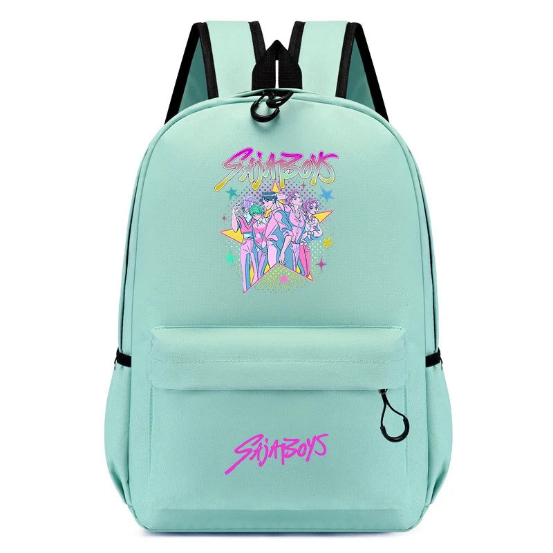 2025 New Fashion KPop Demon Hunters Backpack Back To School Boys Girls Cartoon Anime Canvas Backpacks Children's Small Schoolbag