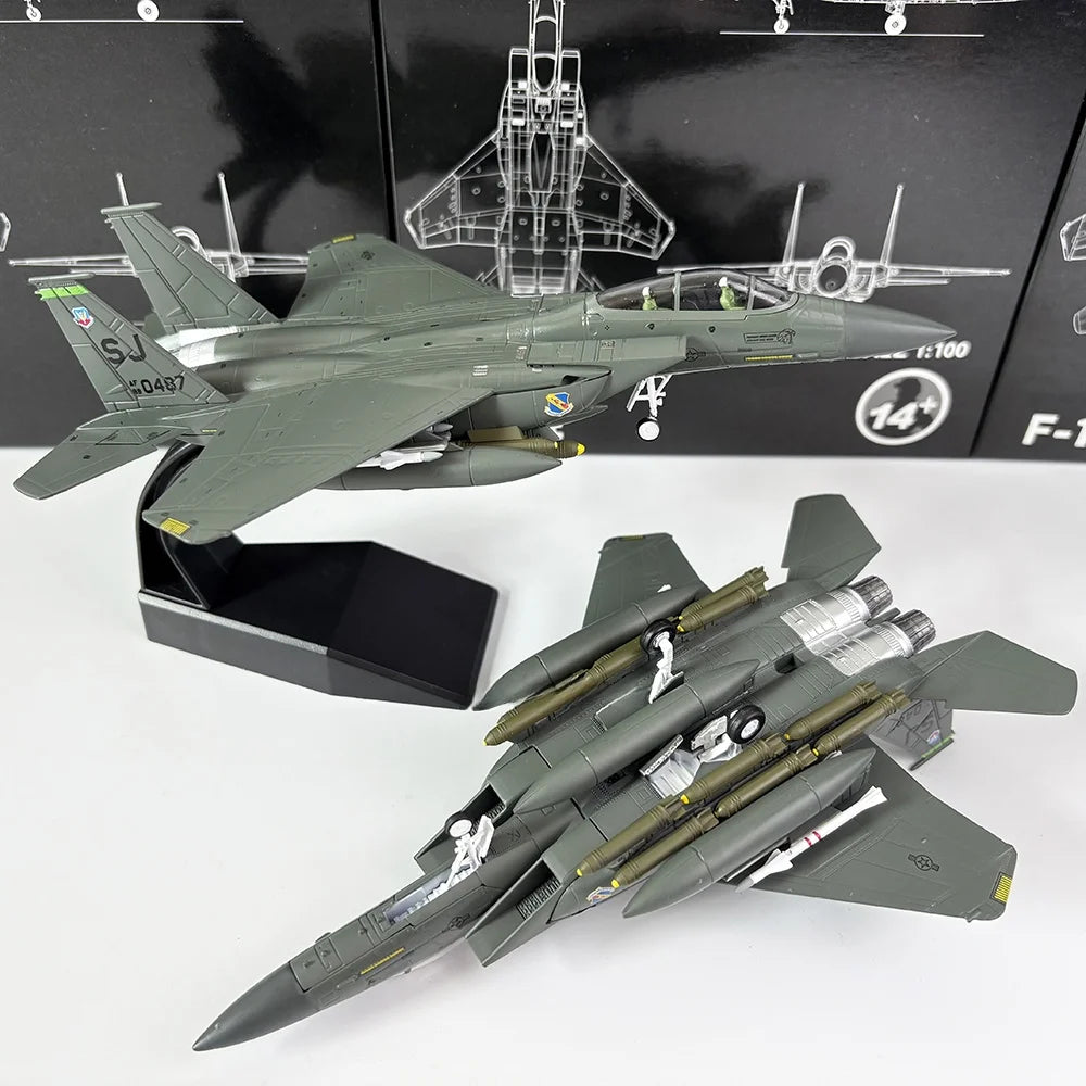 /00 Sc US  F5E Fighter Jet Model Gulf War Mig Killer Alloy Airplane Display Piece Finied Product Static Model