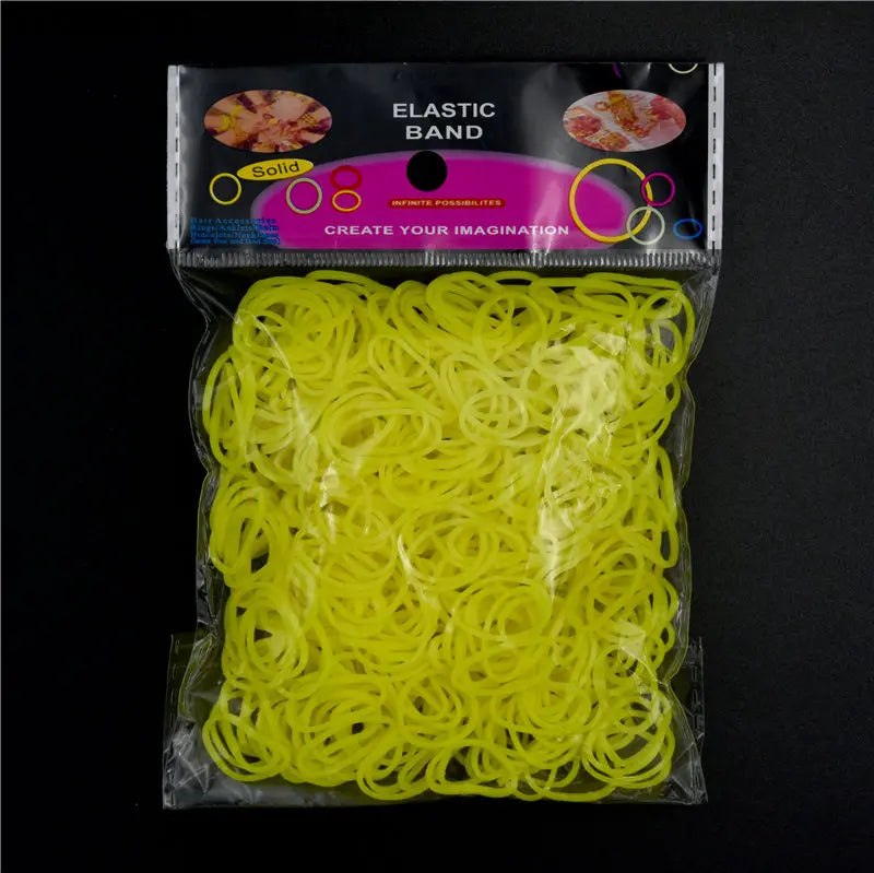 New Loom Rubber Bands Bracelet for Kids or Hair Rainbow Rubber Loom Bands Make Woven Bracelet DIY Craft Toys Christmas Gift