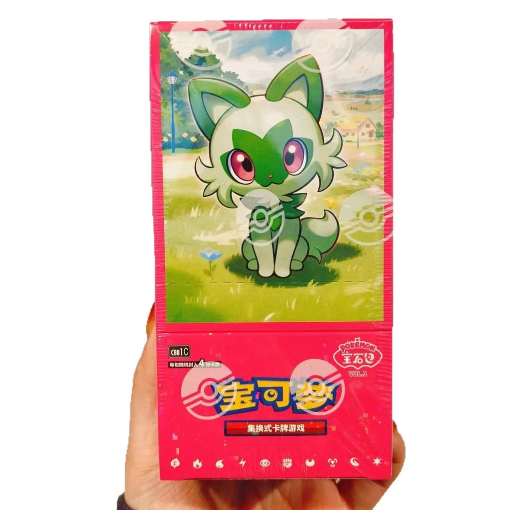 Original Pokemon Game Pack Cards Vol.2 Scarlet and Violet Trading PTCG Bag Gem Box Deck Ibrahimovic Sprigatito Pikachu Card Gift