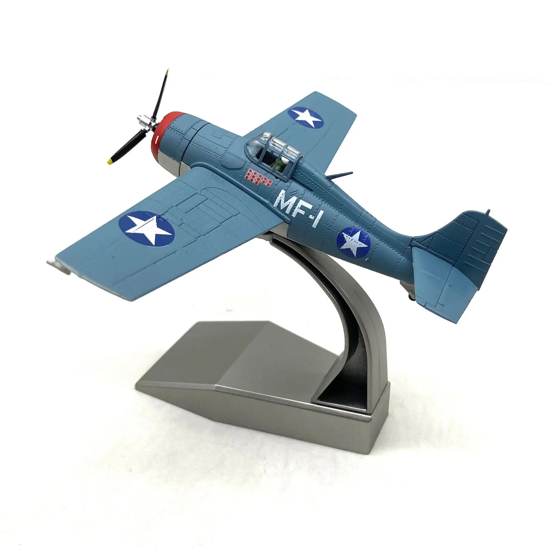 Military WW2 F4F Fighter Wildcat  1:72 Scale Model With Stand Alloy Plane Collection  Gift For Man