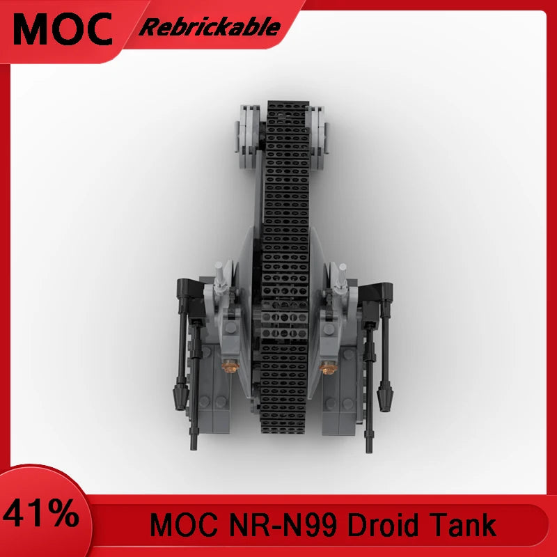 Star Battle NR-N99 Droids Tank Building Blocks, DIY Model Kit, Space Hegemony Movie Scene, Creative Toys, Gift for Kids Adults