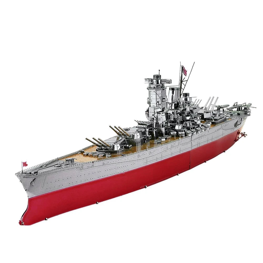 Piececool 3D Puzzles Yamato Nagato Class Battleship Model Building Kit DIY Boat Toys for Adult Brain Teaser Birthday Gifts