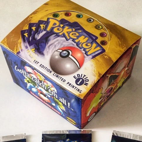 Pokémon Foil 33 Packs 1ST Edition Classic Base Set Proxy Cards PKM Games Board Games Whole Set Card Collection Toys Gift