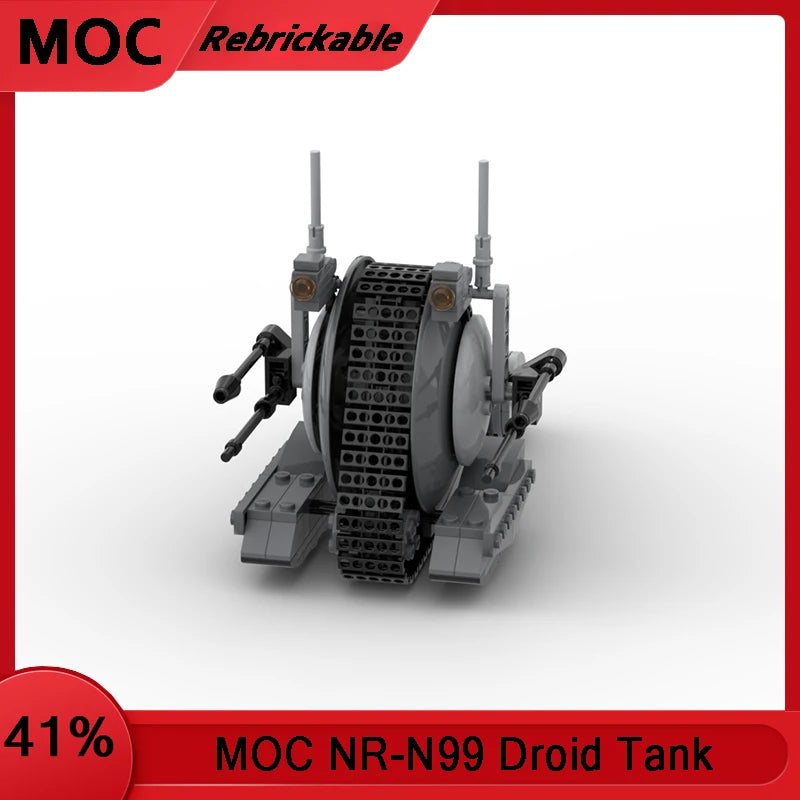 Star Battle NR-N99 Droids Tank Building Blocks, DIY Model Kit, Space Hegemony Movie Scene, Creative Toys, Gift for Kids Adults