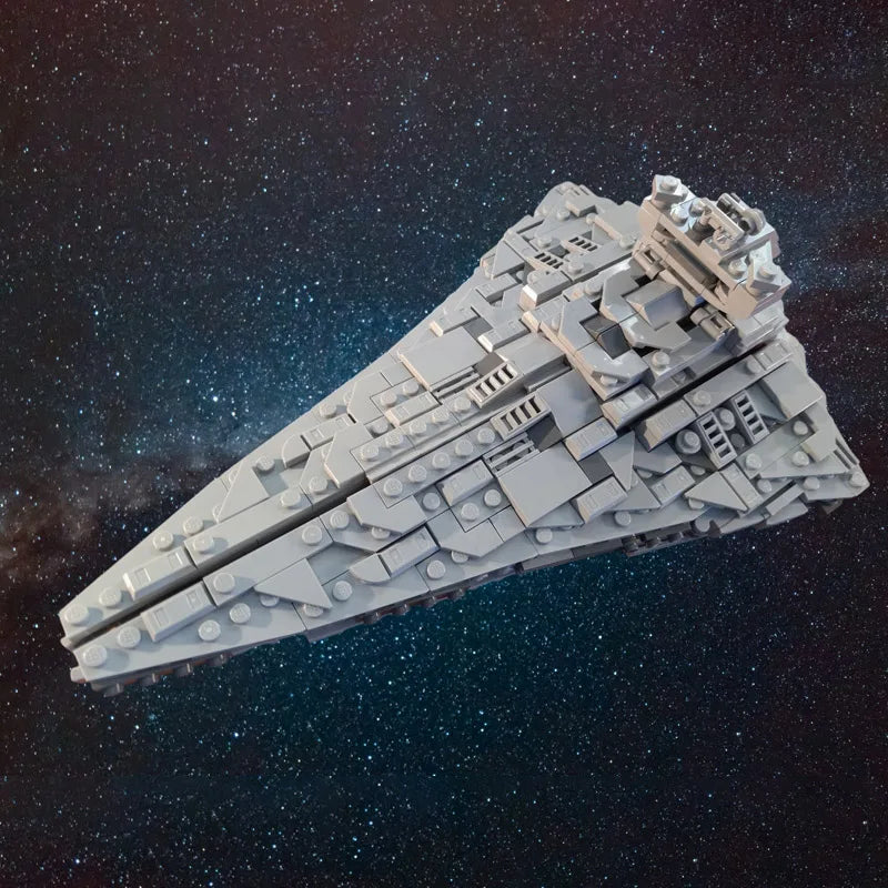 NEW 609PCS Parts MOC Starship Series Imperial Star Destroyer Midi Version Building Blocks Spaceship Model DIY Bricks Toys Gifts
