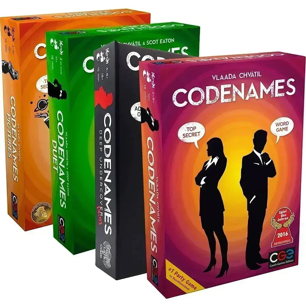 Three Types Czech Games Codenames Duet The Two Player Word Deduction Card Game Deep Undercover 2.0 Pictures Standard Board Game