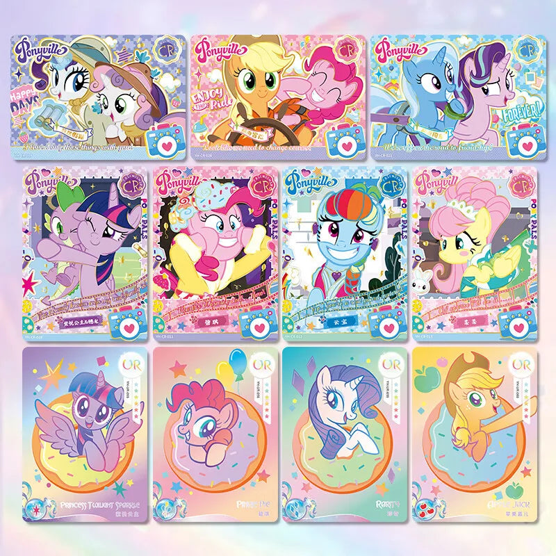My Little Pony Trading Card Game My Little Pony Cards Box Friendship Forever Flash Card Children's Christmas Collection Gift ﻿