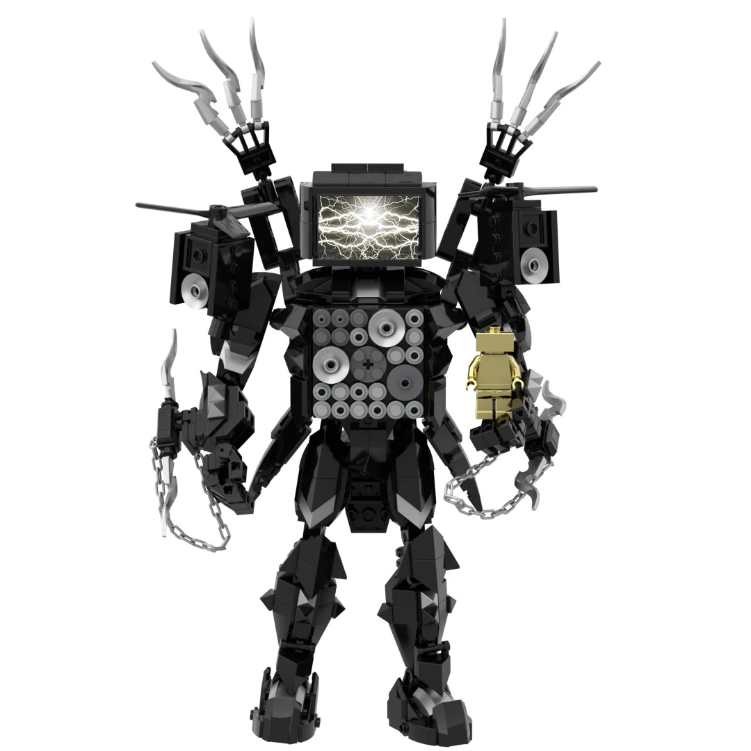 New Skibidi Toileted Giant Titan TVman Upgrade Speakerman Building Blocks Animation Figure Model Toys for Kid Ideas Gifts Xmas