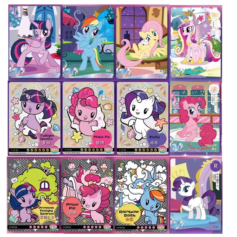My Little Pony Trading Card Game My Little Pony Cards Box Friendship Forever Flash Card Children's Christmas Collection Gift ﻿