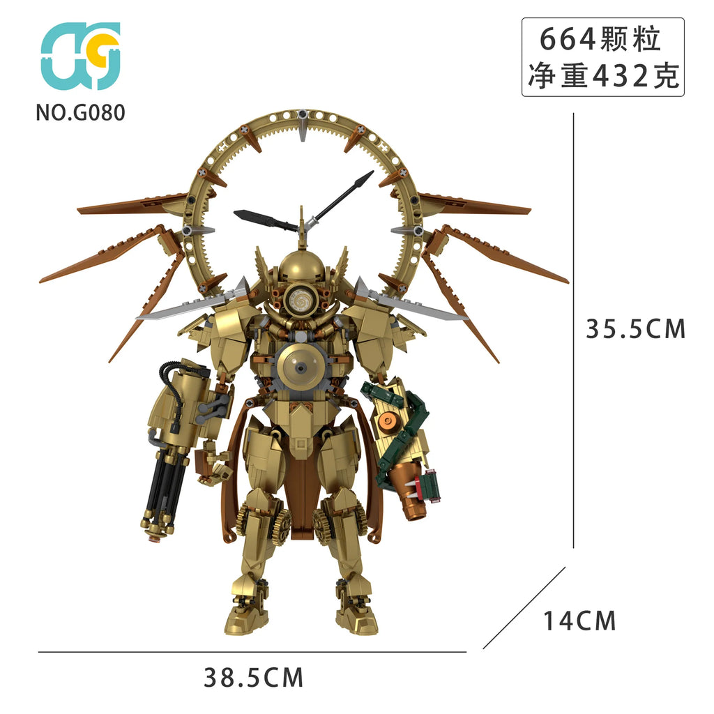 New in Skibidi Figures Toilet Man Titan Sun God Clock King 7.0 Dual blade sonar Building Blocks Bricks Model Toys Xmas Ideas